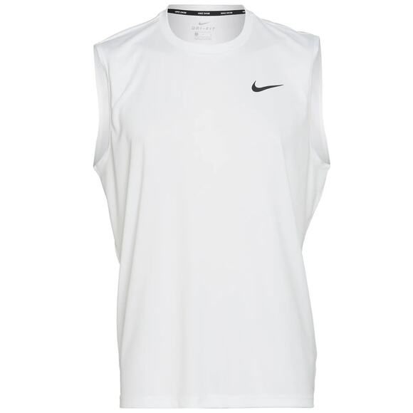 Nike Mens Sleeveless Swim Shirt XL White Hydroguard Tank Top Dri-FIT UPF 40 - Picture 1 of 11